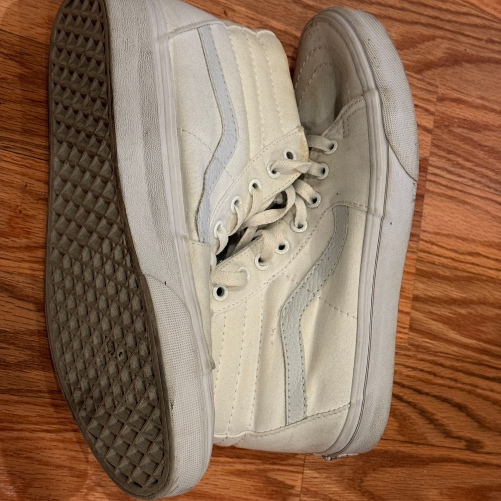 Vans White High-Top Sneakers